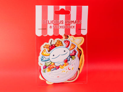 8-Sticker Pack Delicious Animals Series #2 AlienInAJar