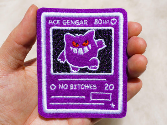 Ace Gengar Card Sew-On Patch AlienInAJar