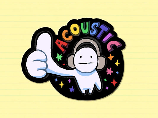 Acoustic Sticker AlienInAJar