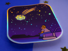 Load image into Gallery viewer, Shooting star Homer Holographic Sticker
