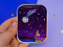 Load image into Gallery viewer, Shooting star Homer Holographic Sticker
