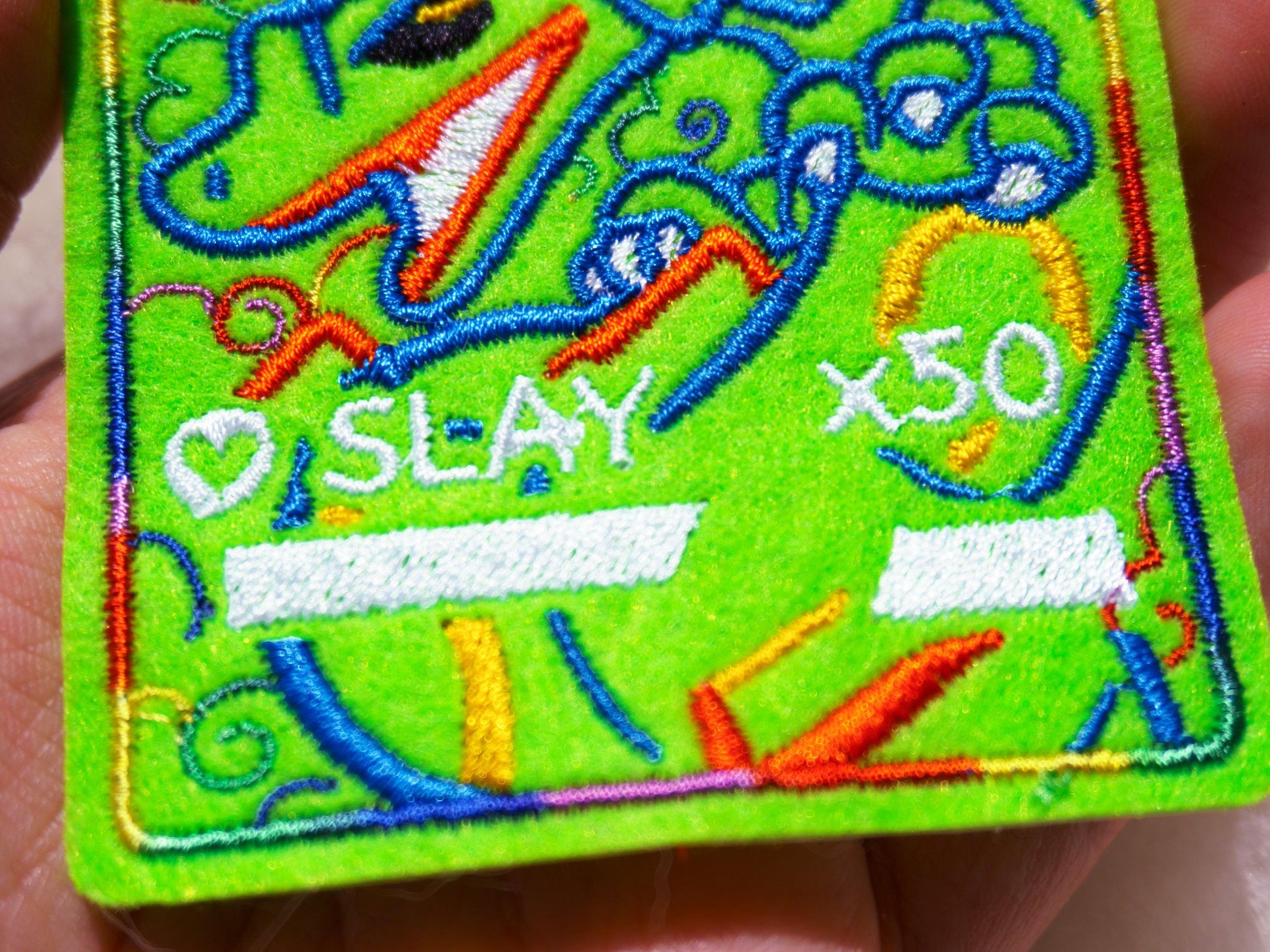 Gayquaza Card Sew-On Patch AlienInAJar