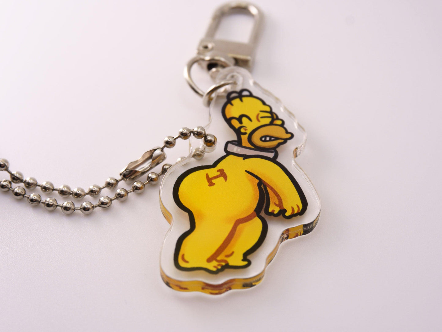 Homer Stonecutter Acrylic Keycharm AlienInAJar