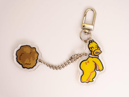 Homer Stonecutter Acrylic Keycharm AlienInAJar