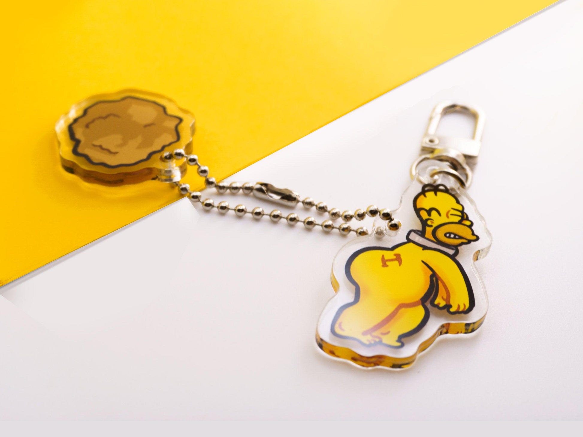 Homer Stonecutter Acrylic Keycharm AlienInAJar