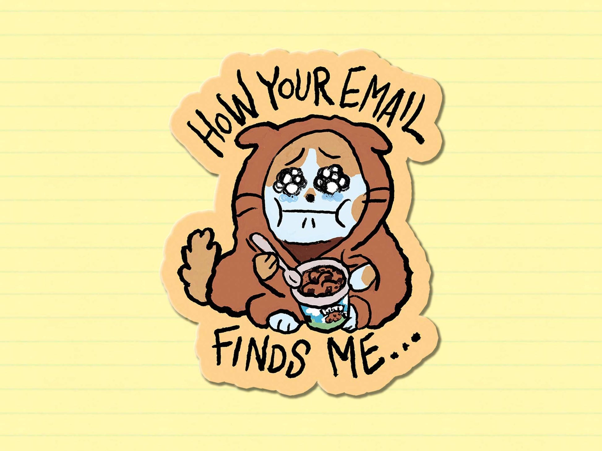 "How your email finds me" Sticker AlienInAJar