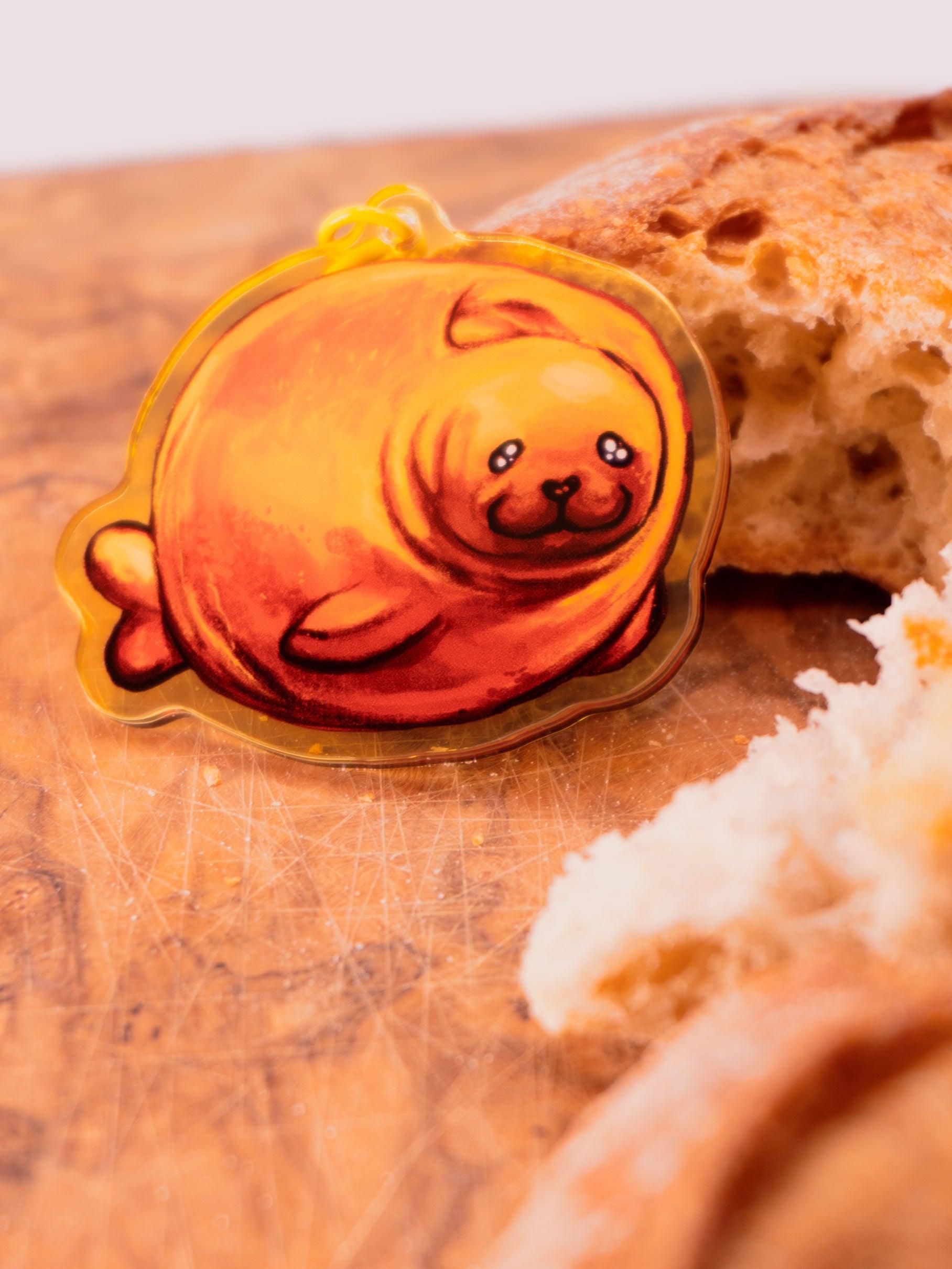 Seal Bread Acrylic Keycharm AlienInAJar