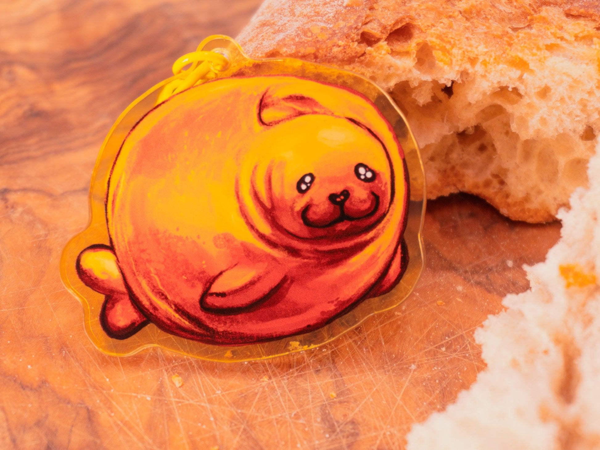 Seal Bread Acrylic Keycharm AlienInAJar