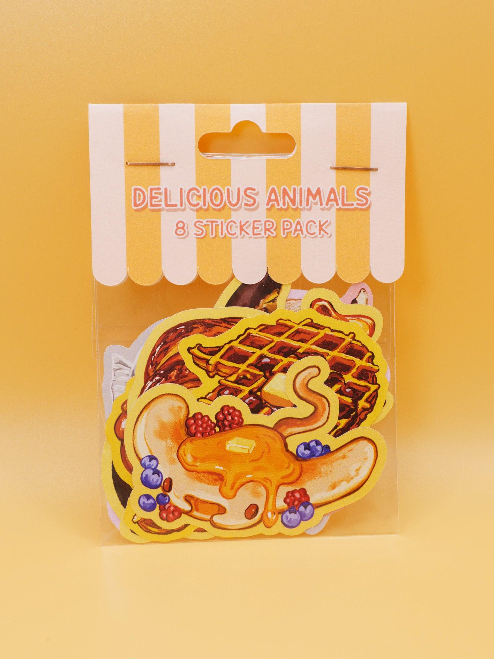 8-Sticker Pack Delicious Animals Series #1 AlienInAJar