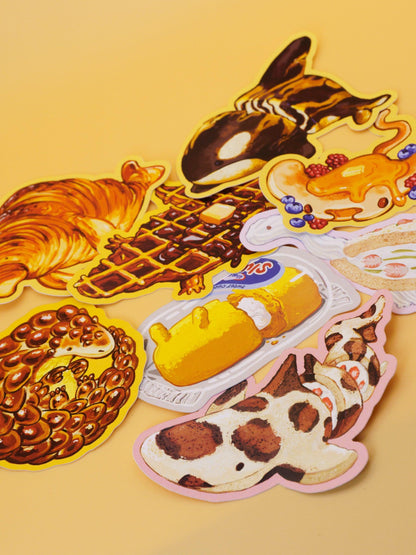 8-Sticker Pack Delicious Animals Series #1 AlienInAJar