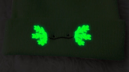 AXOLOTL PINK AND GREEN BEANIE AlienInAJar