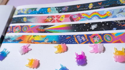 Alien Cat Adventures Glitter Washi Tape AlienInAJar