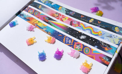 Alien Cat Adventures Glitter Washi Tape AlienInAJar