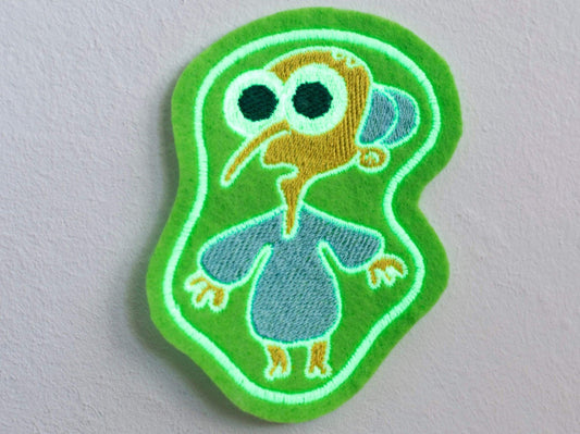 Alien Mr. Burns (Glow in the dark) Sew-On Patch AlienInAJar