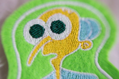 Alien Mr. Burns (Glow in the dark) Sew-On Patch AlienInAJar