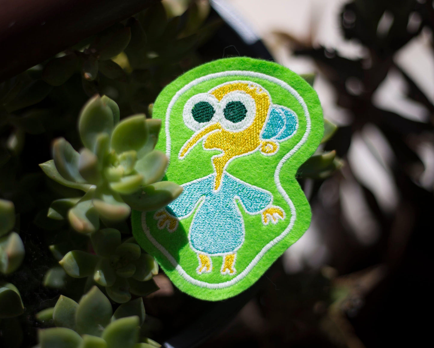 Alien Mr. Burns (Glow in the dark) Sew-On Patch AlienInAJar