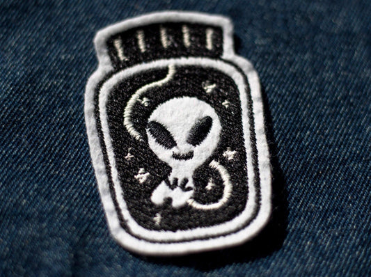 Alien in a Jar Sew-On Patch AlienInAJar