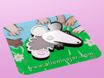 Baby Opossum Enamel Pin AlienInAJar