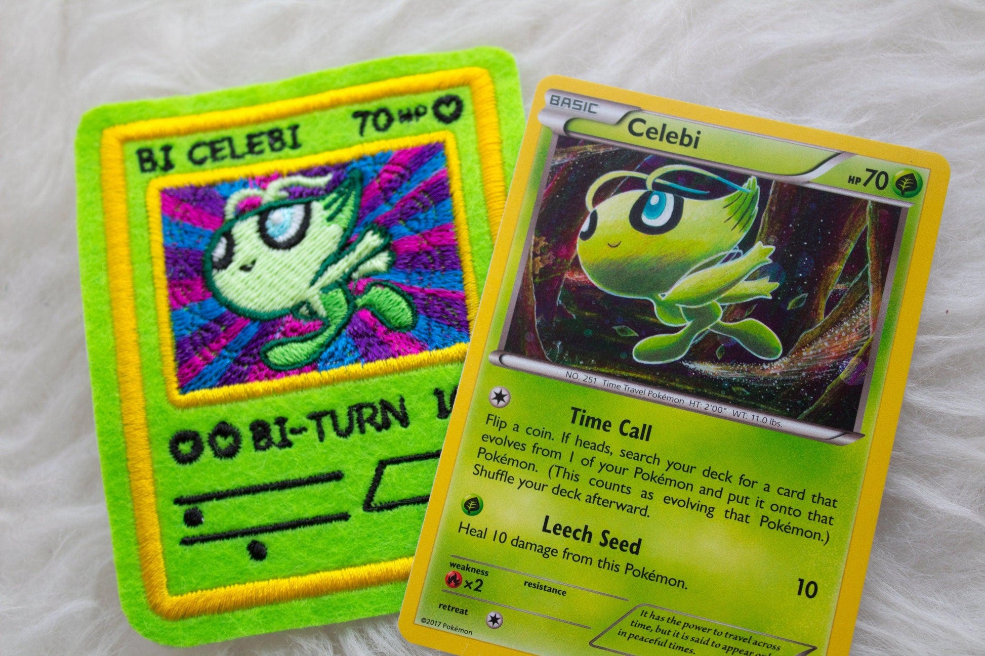 Bi Celebi Card Sew-On Patch AlienInAJar