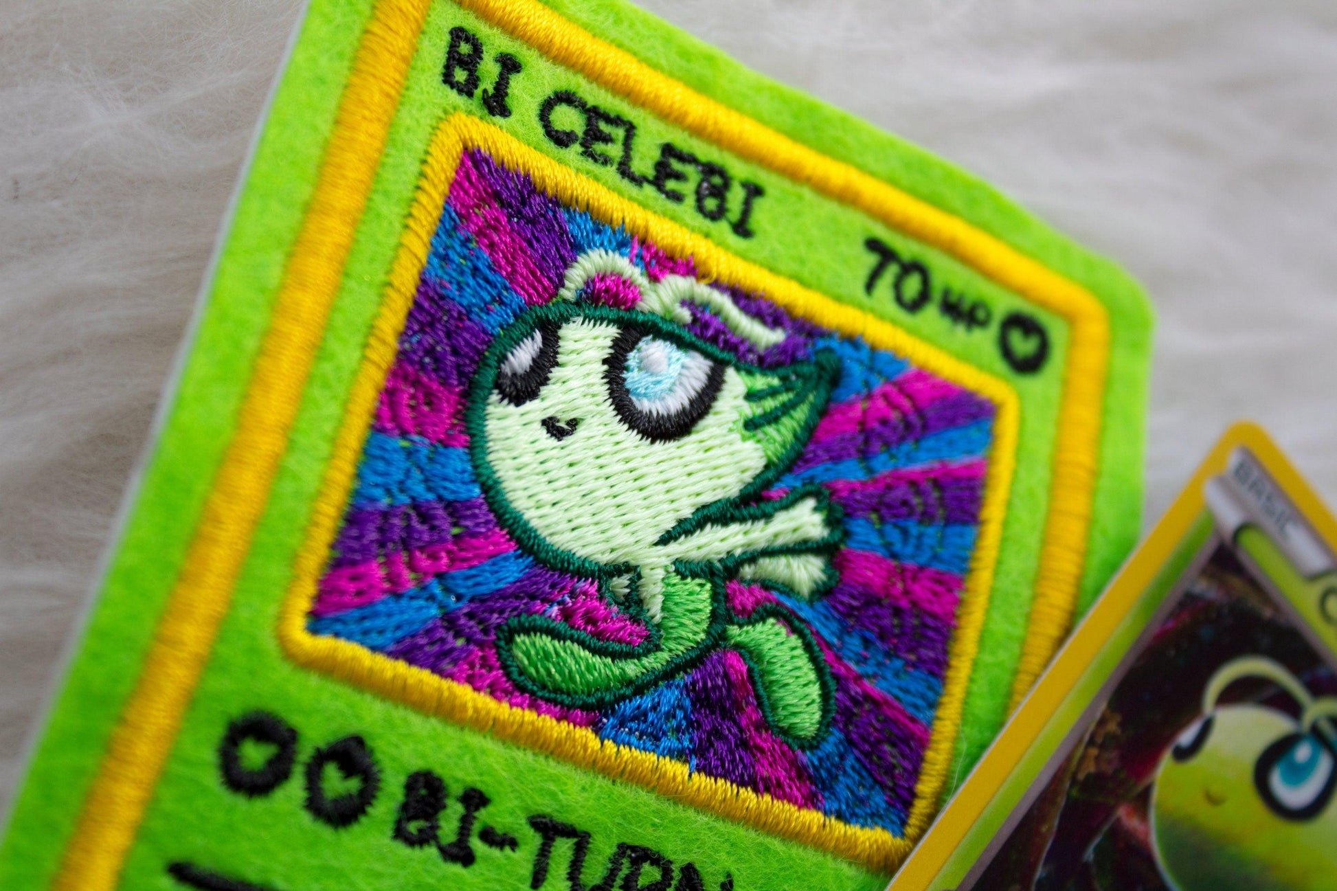 Bi Celebi Card Sew-On Patch AlienInAJar