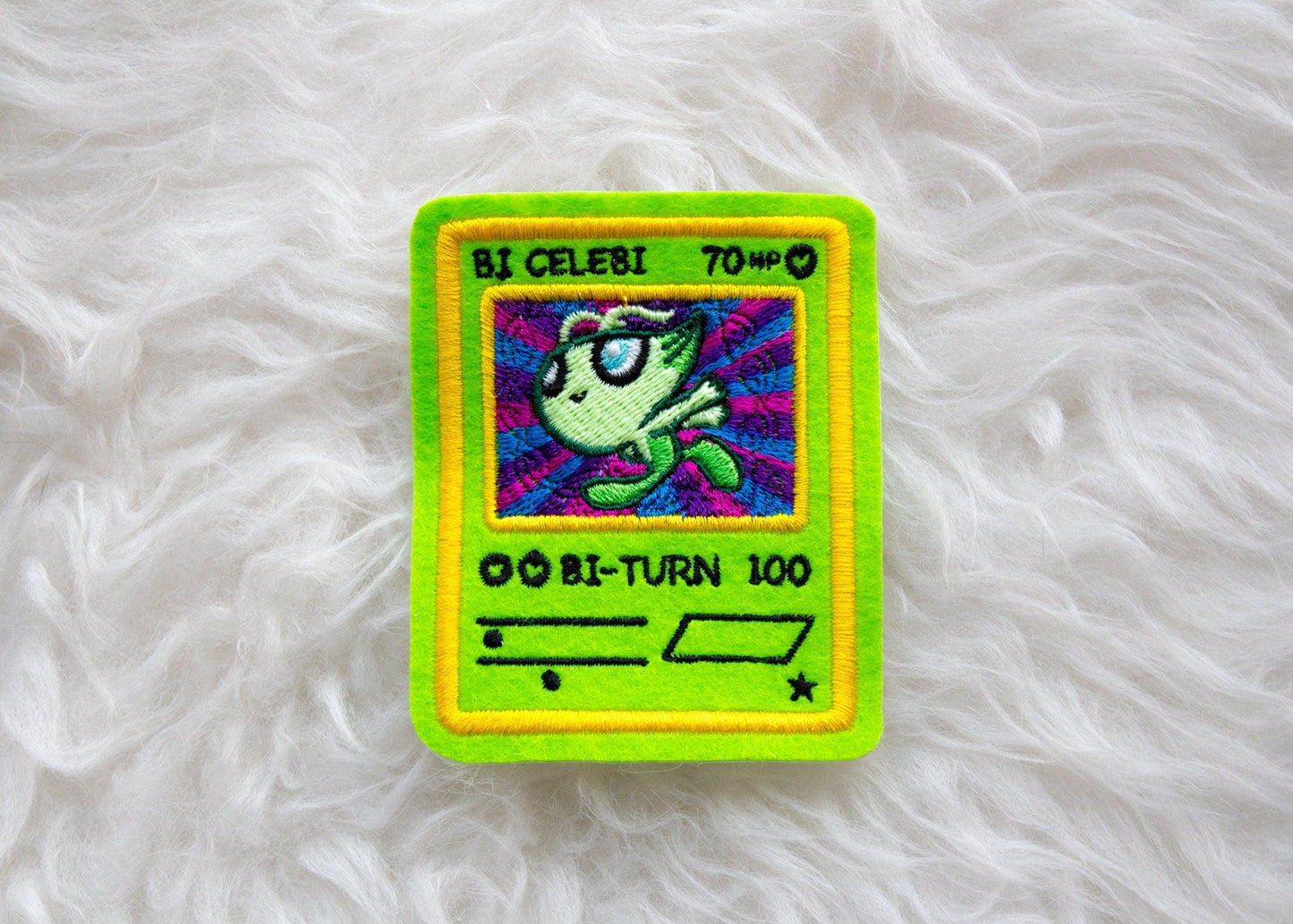 Bi Celebi Card Sew-On Patch AlienInAJar