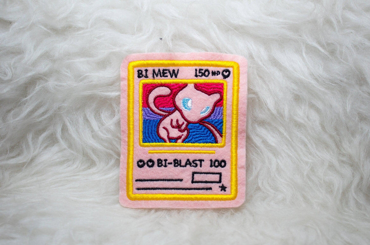 Bi Mew Pokemon Card Sew-On Patch AlienInAJar