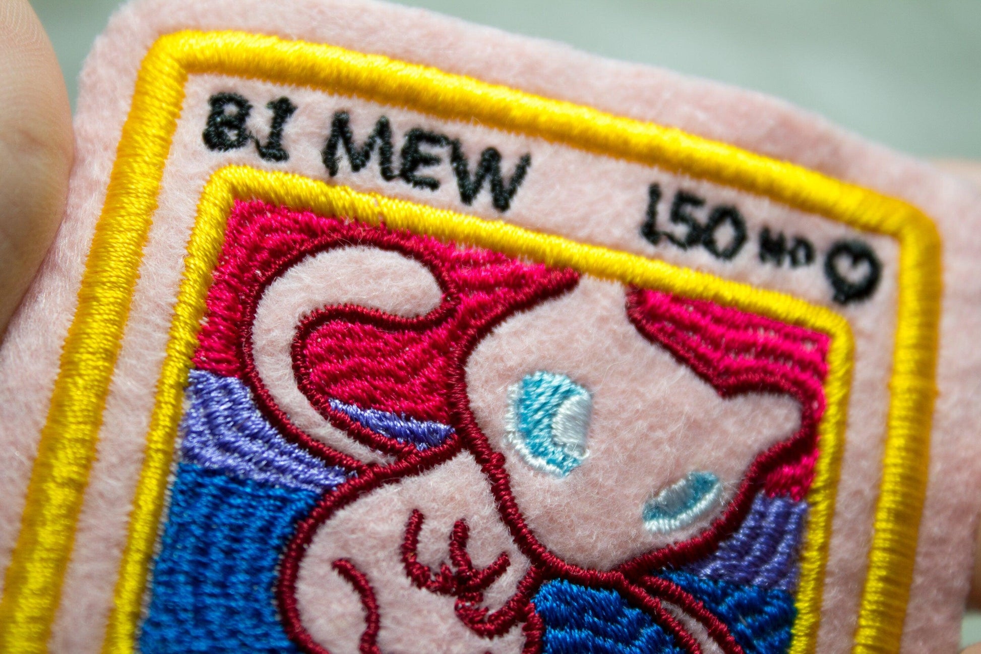 Bi Mew Pokemon Card Sew-On Patch AlienInAJar