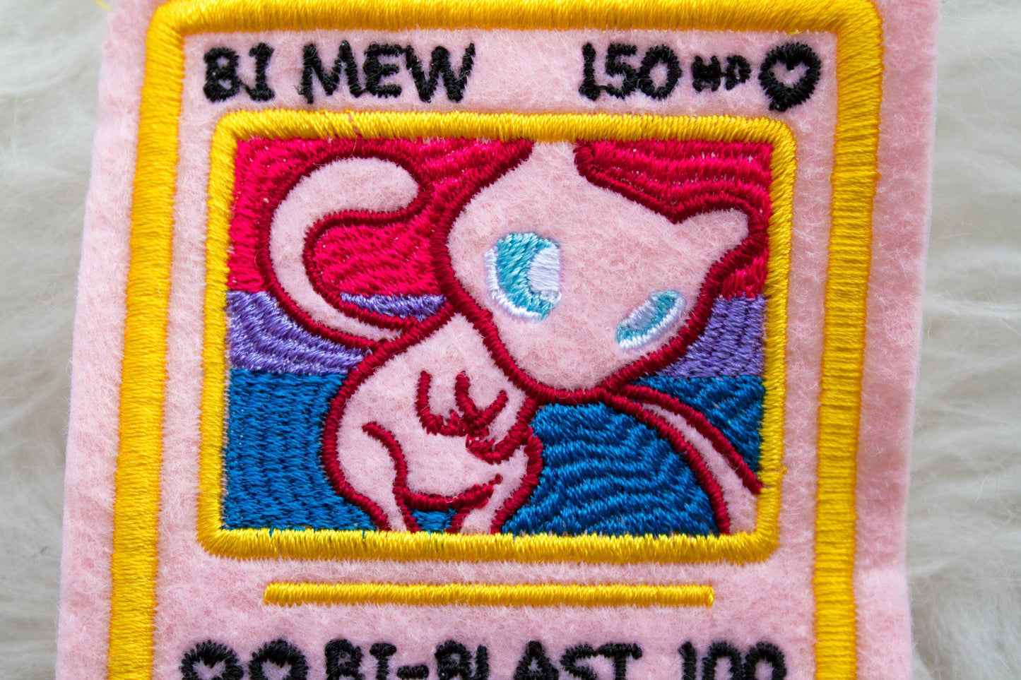 Bi Mew Pokemon Card Sew-On Patch AlienInAJar