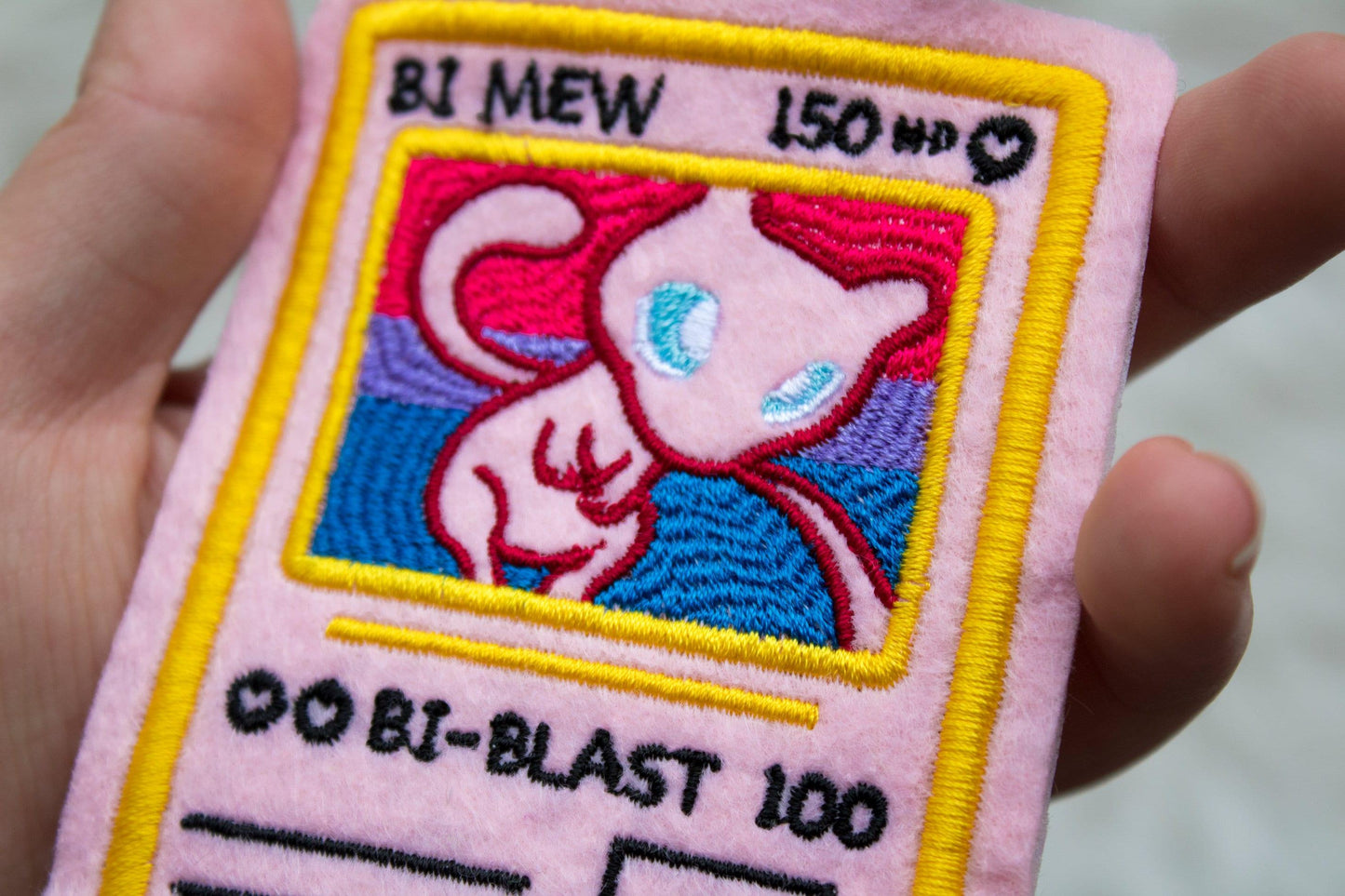 Bi Mew Pokemon Card Sew-On Patch AlienInAJar