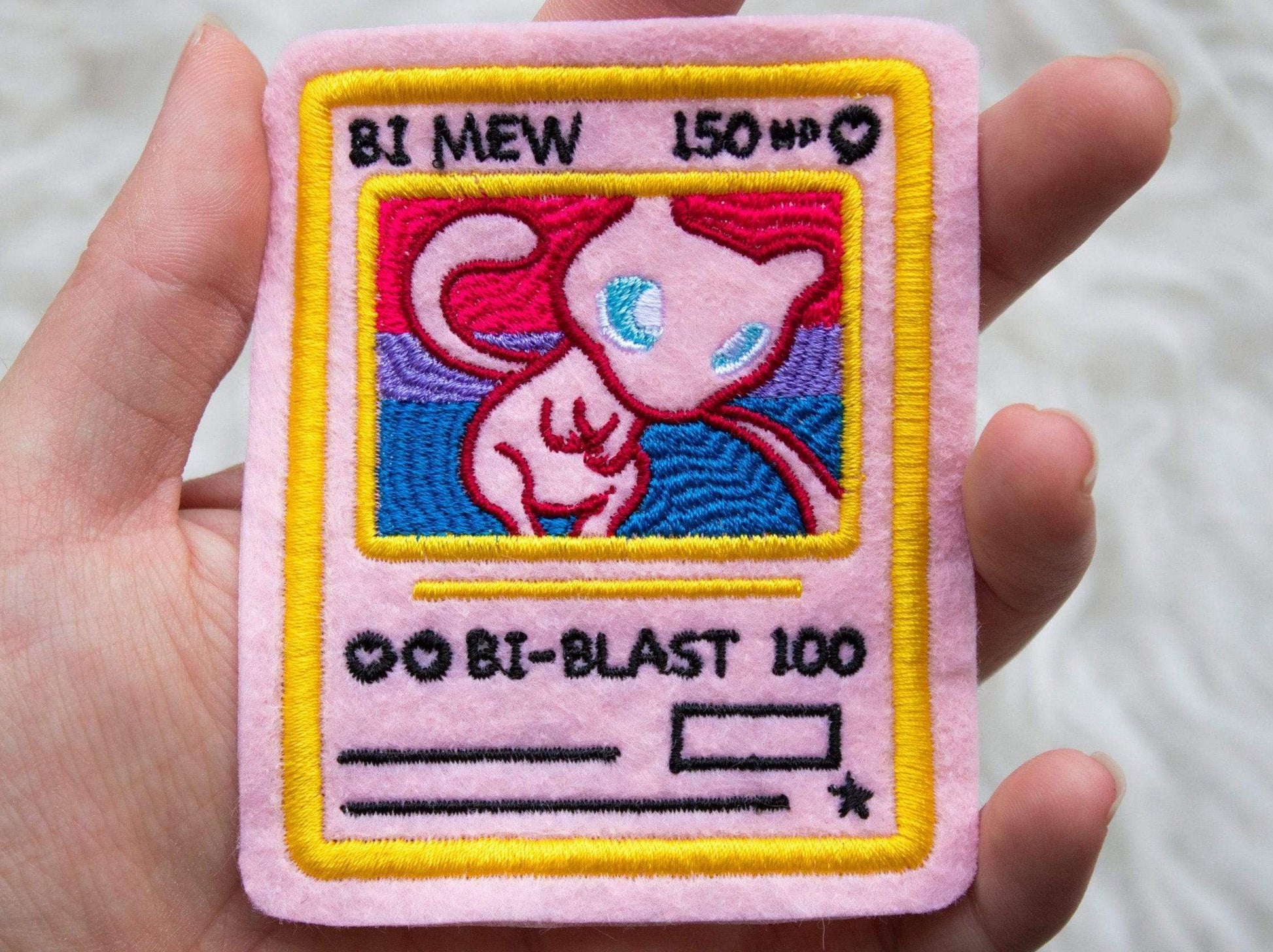 Bi Mew Pokemon Card Sew-On Patch AlienInAJar