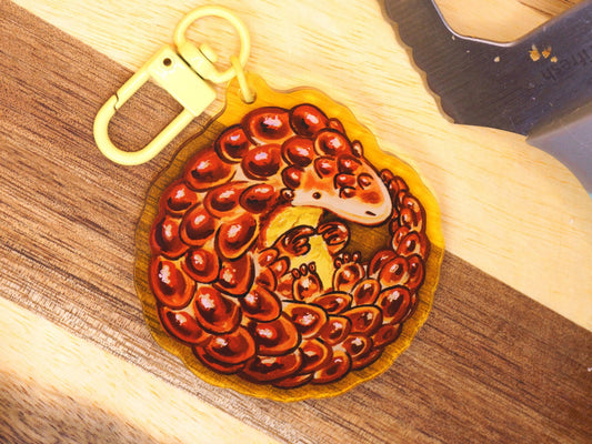 Brioche Pangolin Acrylic Keycharm AlienInAJar