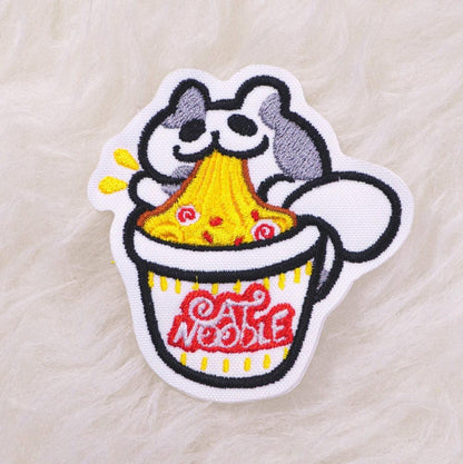 Cat Noodles Sew-On Patches AlienInAJar