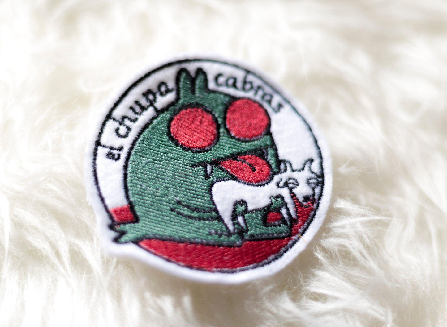 Chupacabras Sew-on Patch AlienInAJar