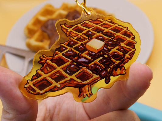 Crocowaffle Acrylic Keycharm AlienInAJar