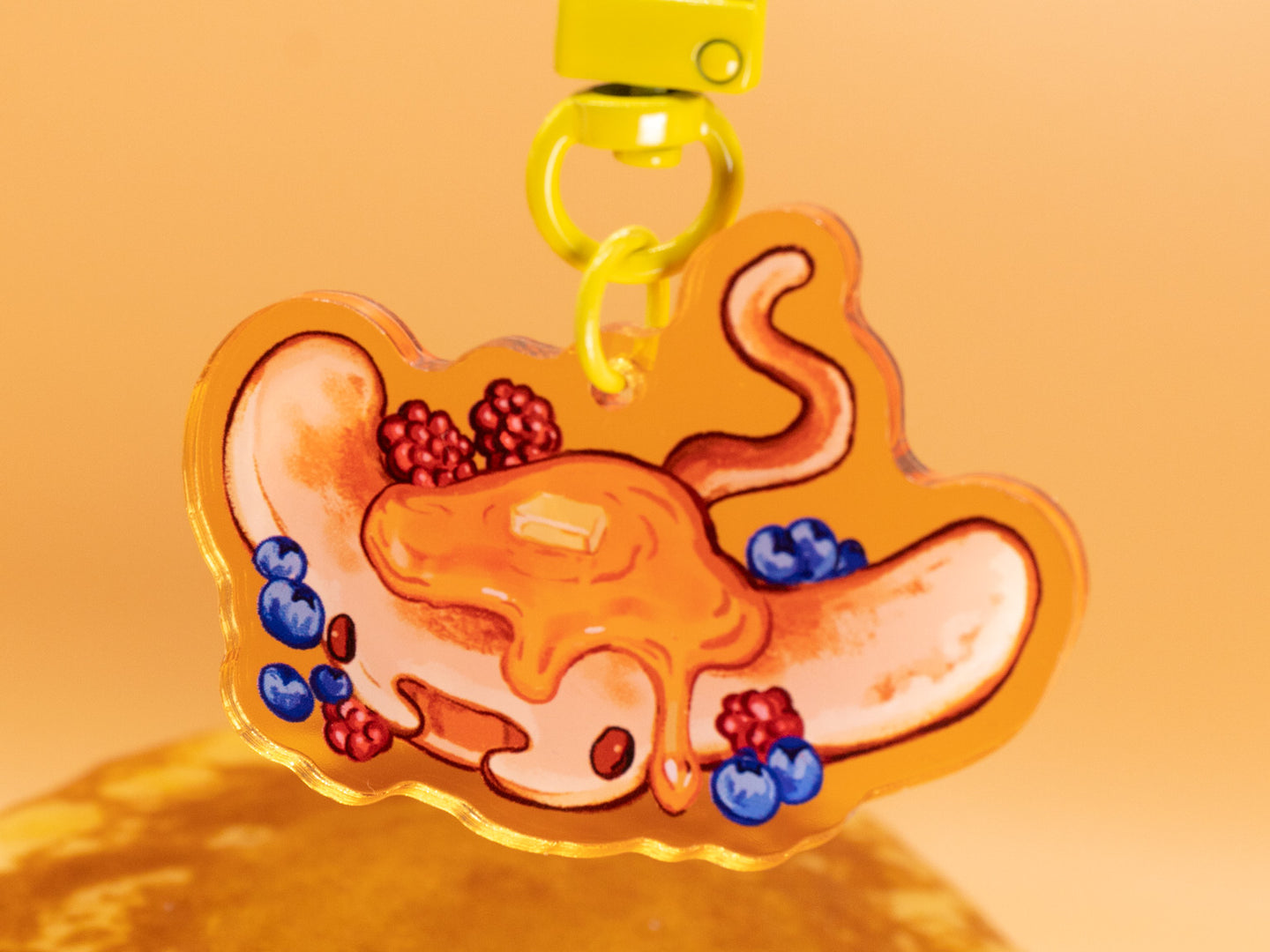 Manta Ray Pancake Acrylic Keycharm