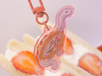 Diplocream'n Berries Sandwich Acrylic Keycharm AlienInAJar