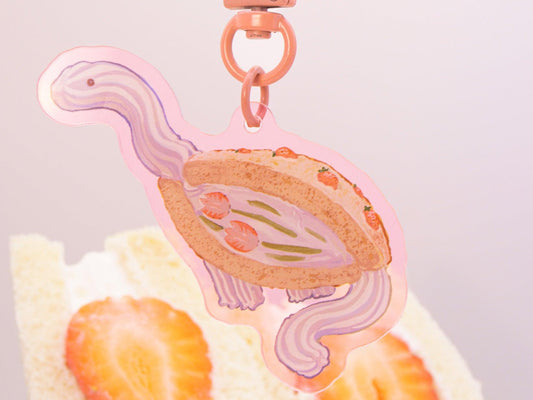 Diplocream'n Berries Sandwich Acrylic Keycharm AlienInAJar