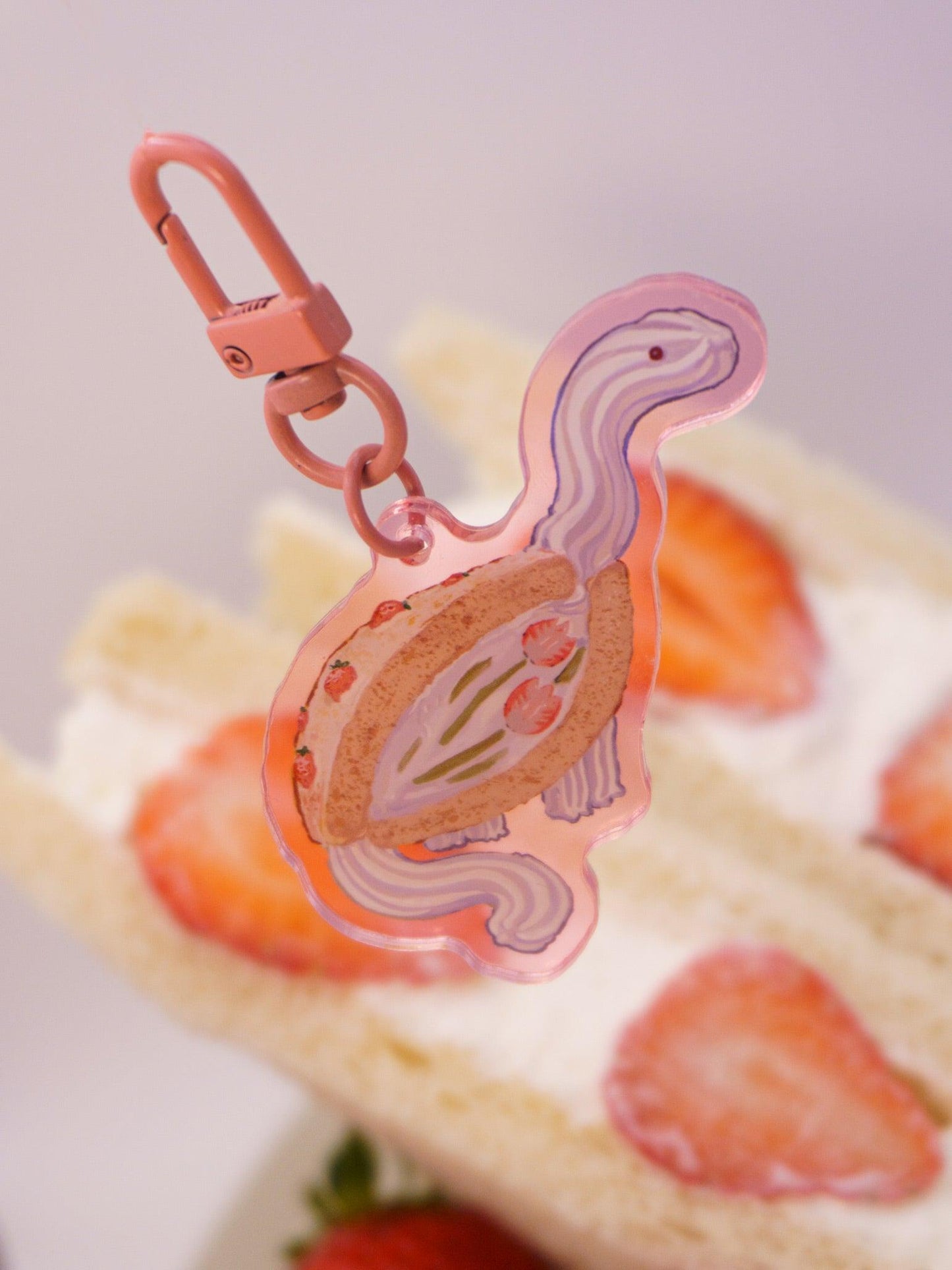 Diplocream'n Berries Sandwich Acrylic Keycharm AlienInAJar