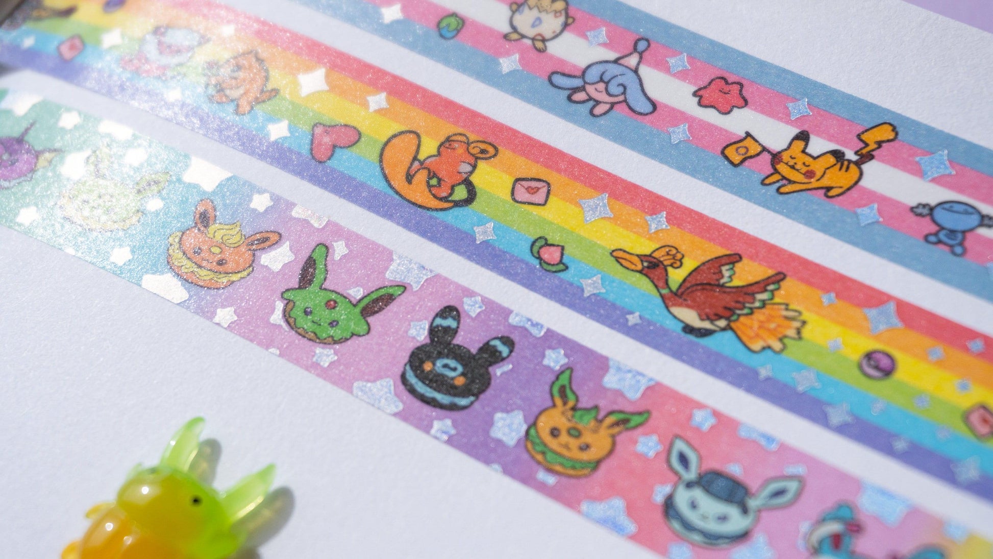 Eeveelution Donuts Holographic Washi Tape AlienInAJar