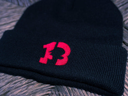 FEAR OF THE 13 BLACK BEANIE AlienInAJar