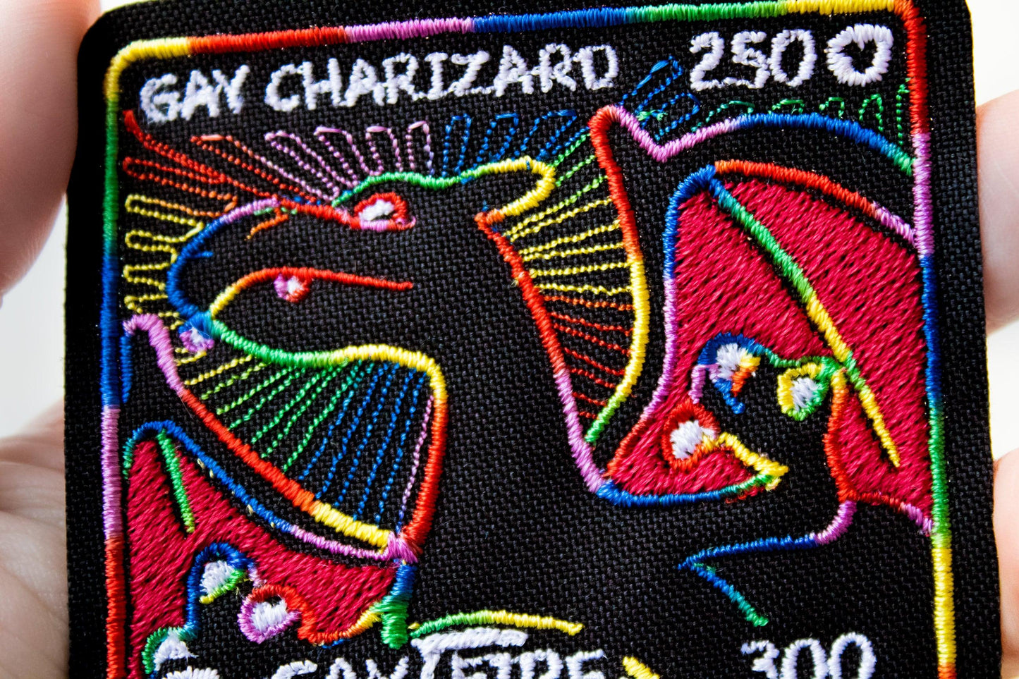 Gay Charizard Card Sew-On Patch AlienInAJar