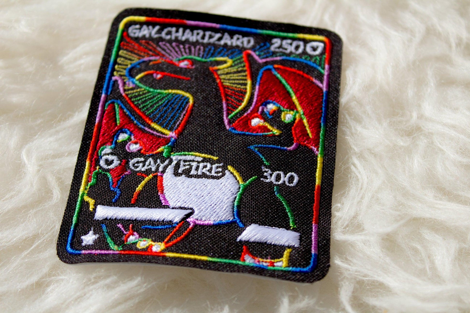 Gay Charizard Card Sew-On Patch AlienInAJar