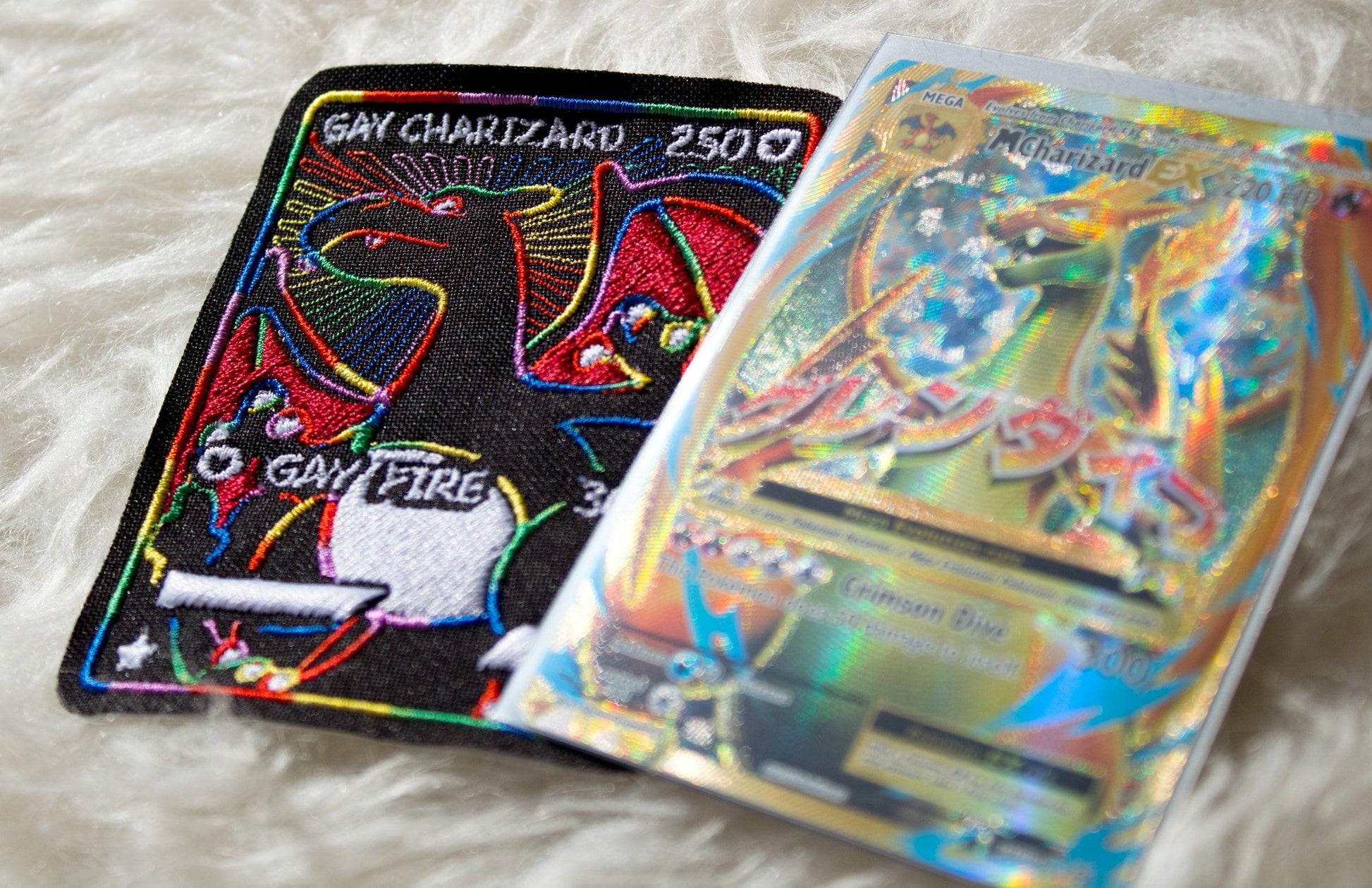 Gay Charizard Card Sew-On Patch AlienInAJar