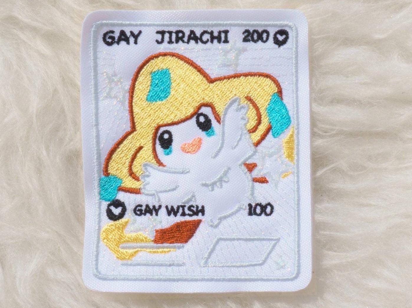 Gay Jirachi Holographic Card Sew-On Patch AlienInAJar