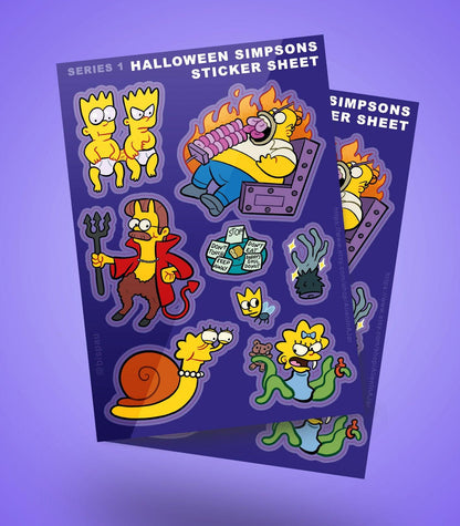 Halloween Peel-off sticker sheets A5 AlienInAJar