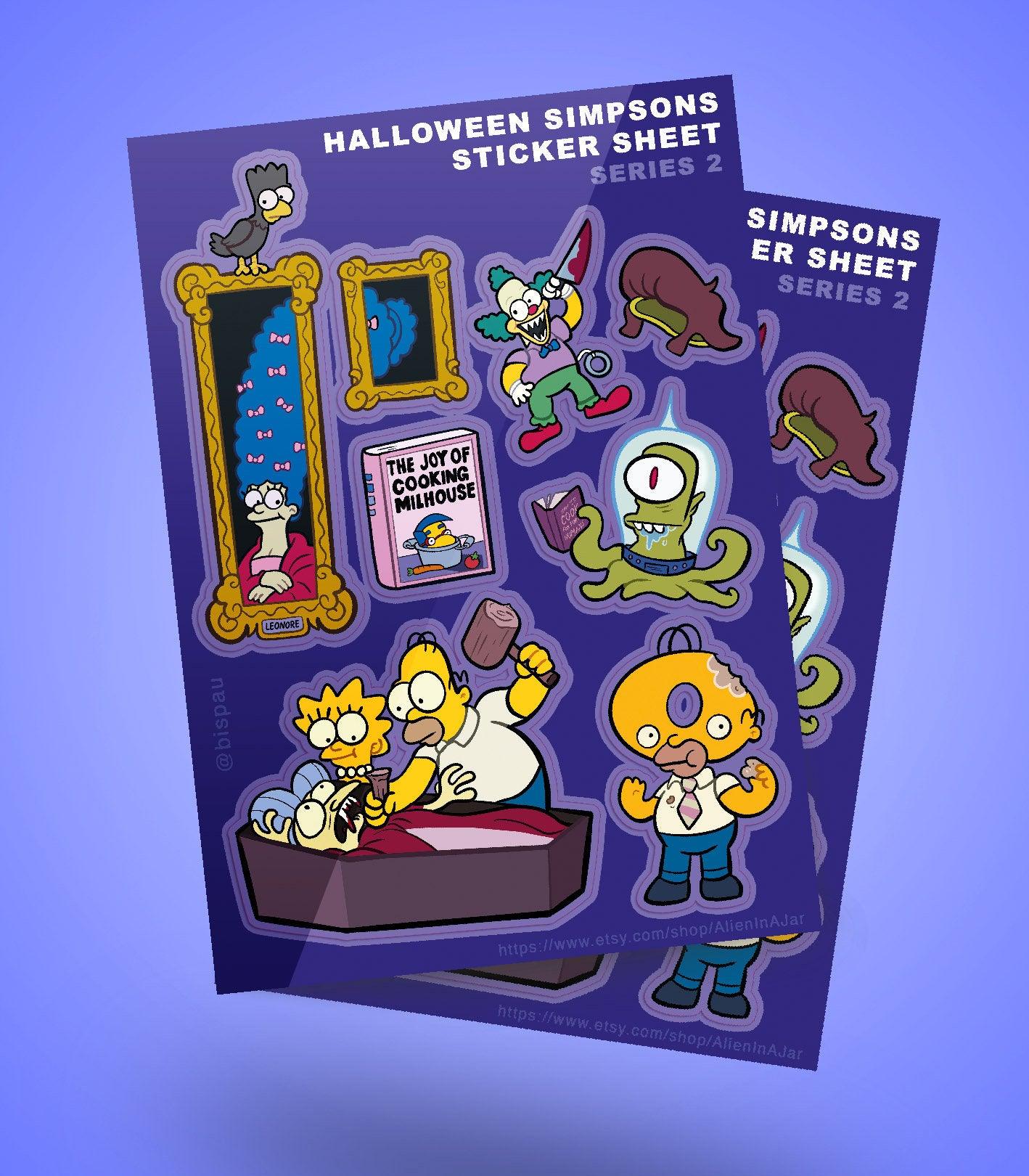 Halloween Peel-off sticker sheets A5 AlienInAJar