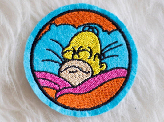 Homer Bed Meme Sew-On Patch AlienInAJar