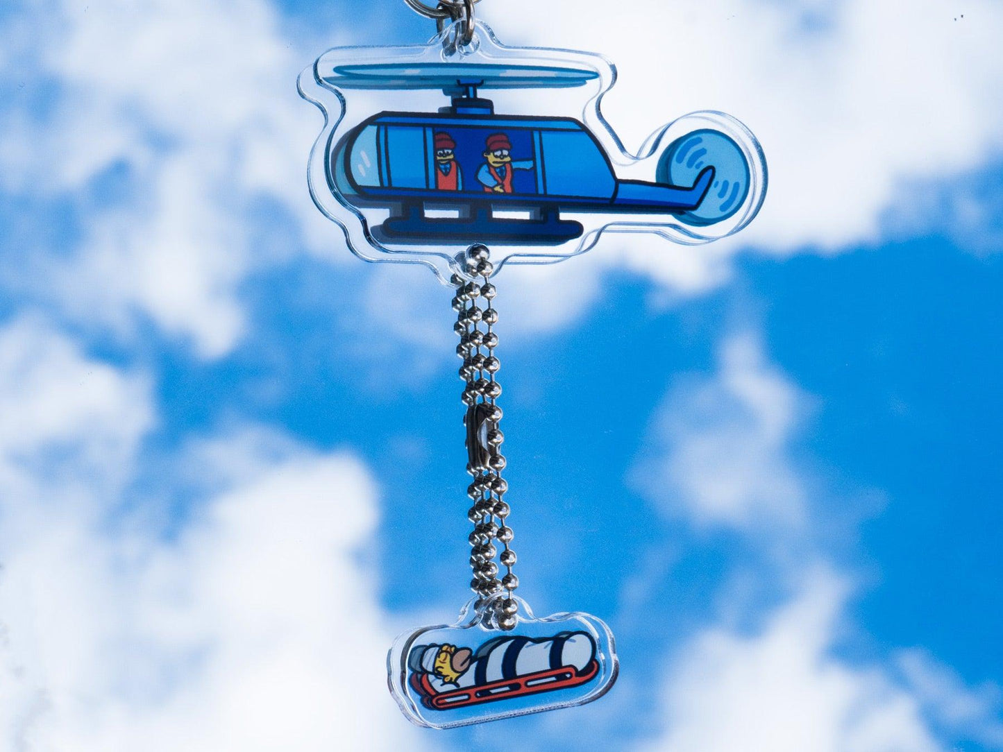 Homer Helicopter Acrylic Keycharm AlienInAJar