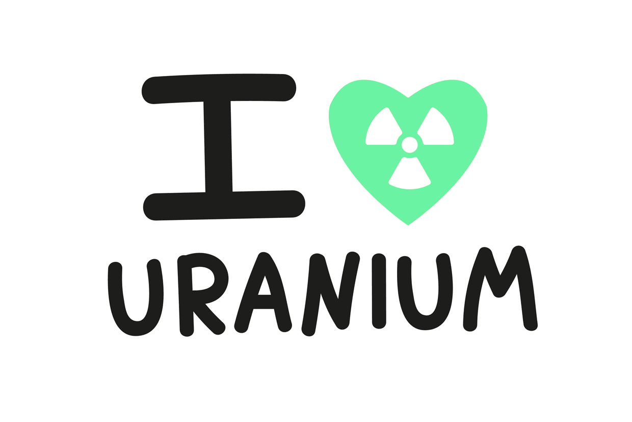 I LOVE URANIUM LONG SLEEVE SHIRT AlienInAJar