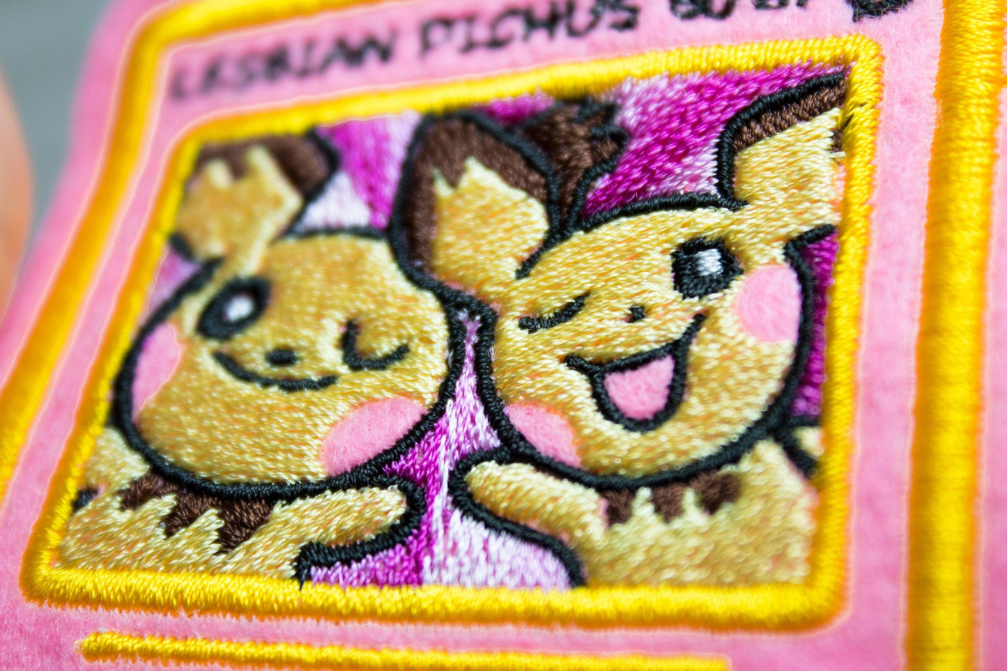 Lesbian Pichus Card Sew-On Patch AlienInAJar